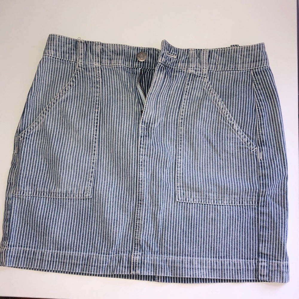 Madewell Walker Railroad Striped Skirt